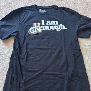 Barbie “I Am Kenough” T‑Shirt — Men’s Medium Black • Short Sleeve • Like New